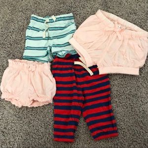 Baby girl bottoms bundle